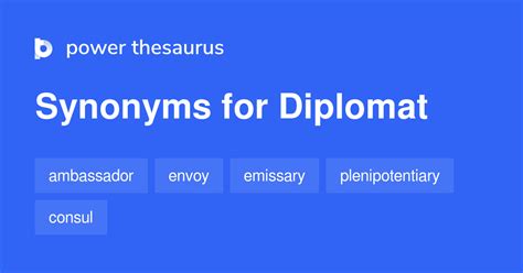 diplomat synonyms